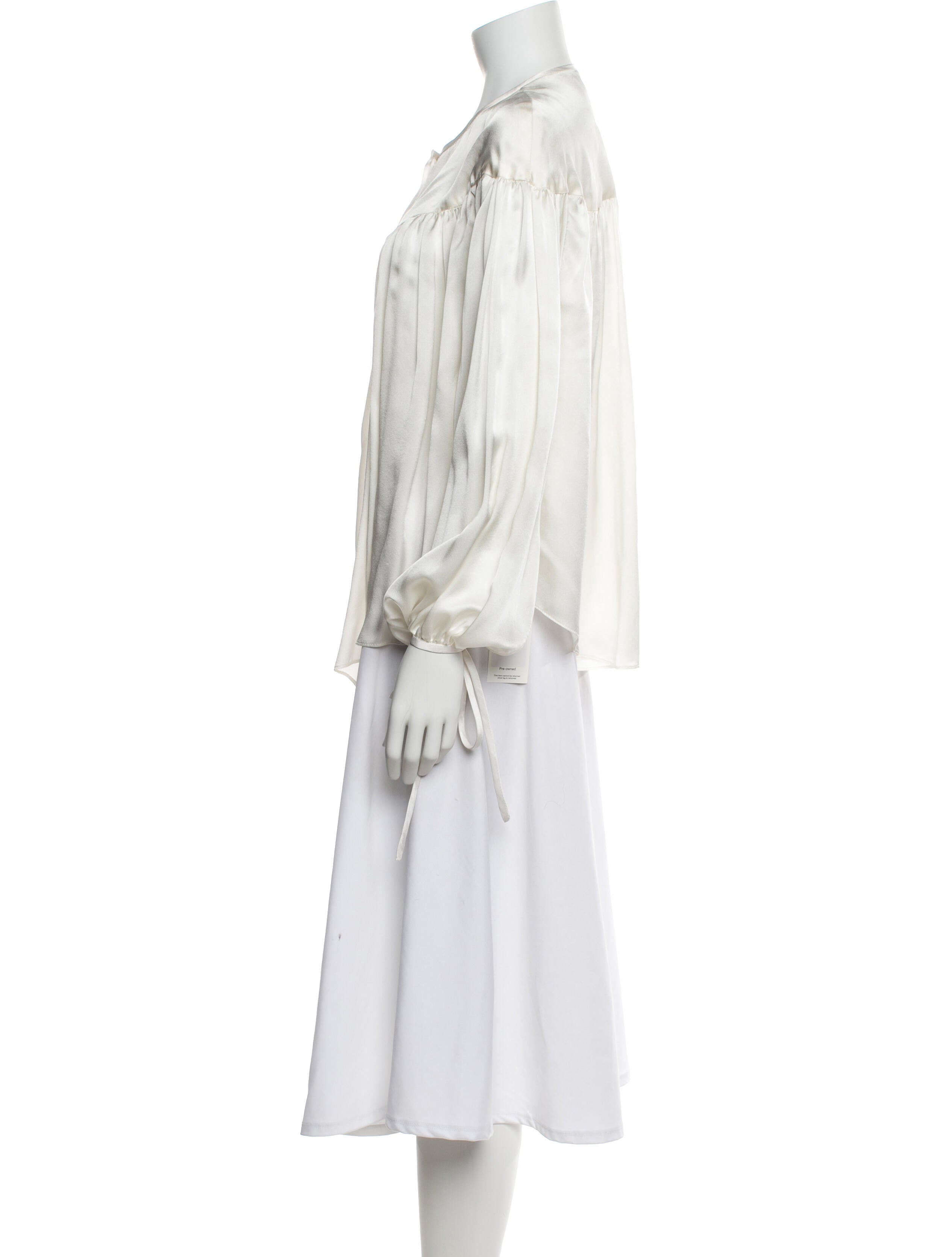 KES Silk Long Sleeve Blouse