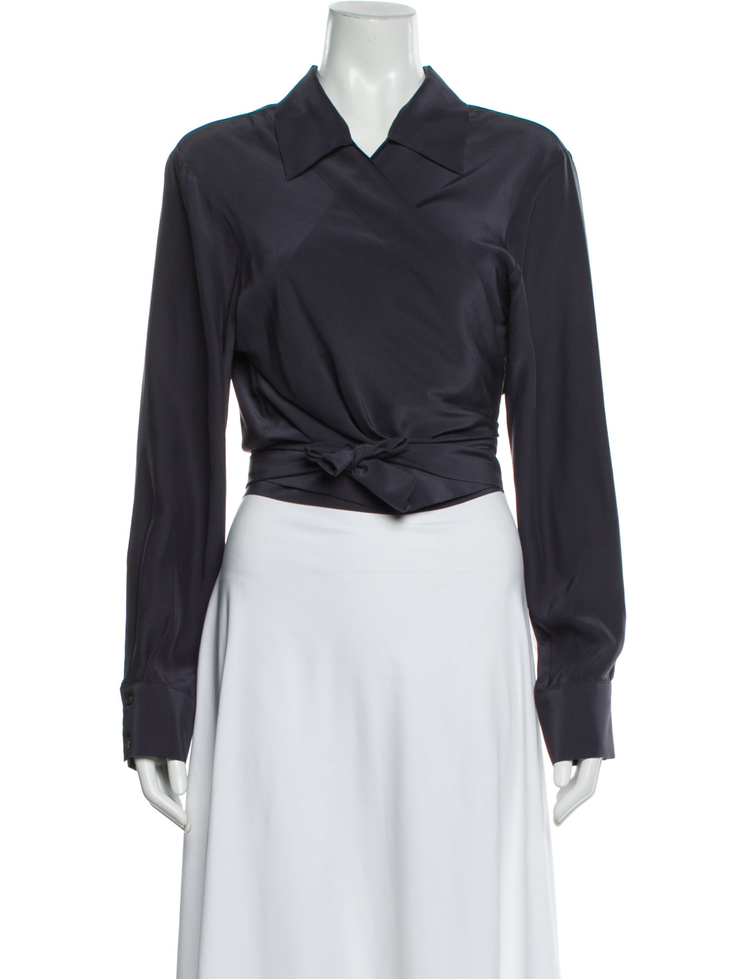 KES Silk Long Sleeve Blouse w/ Tags