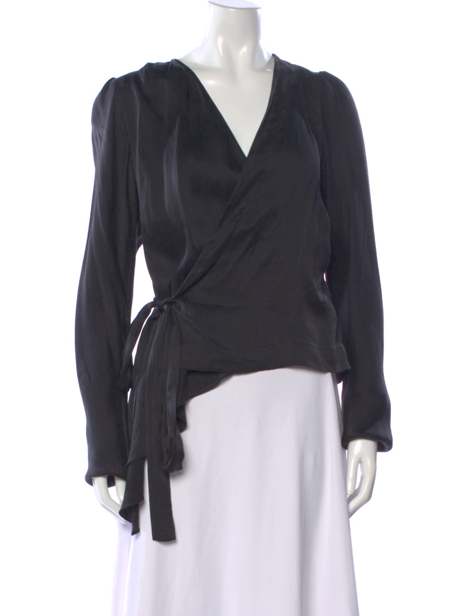 KES Silk V-Neck Blouse