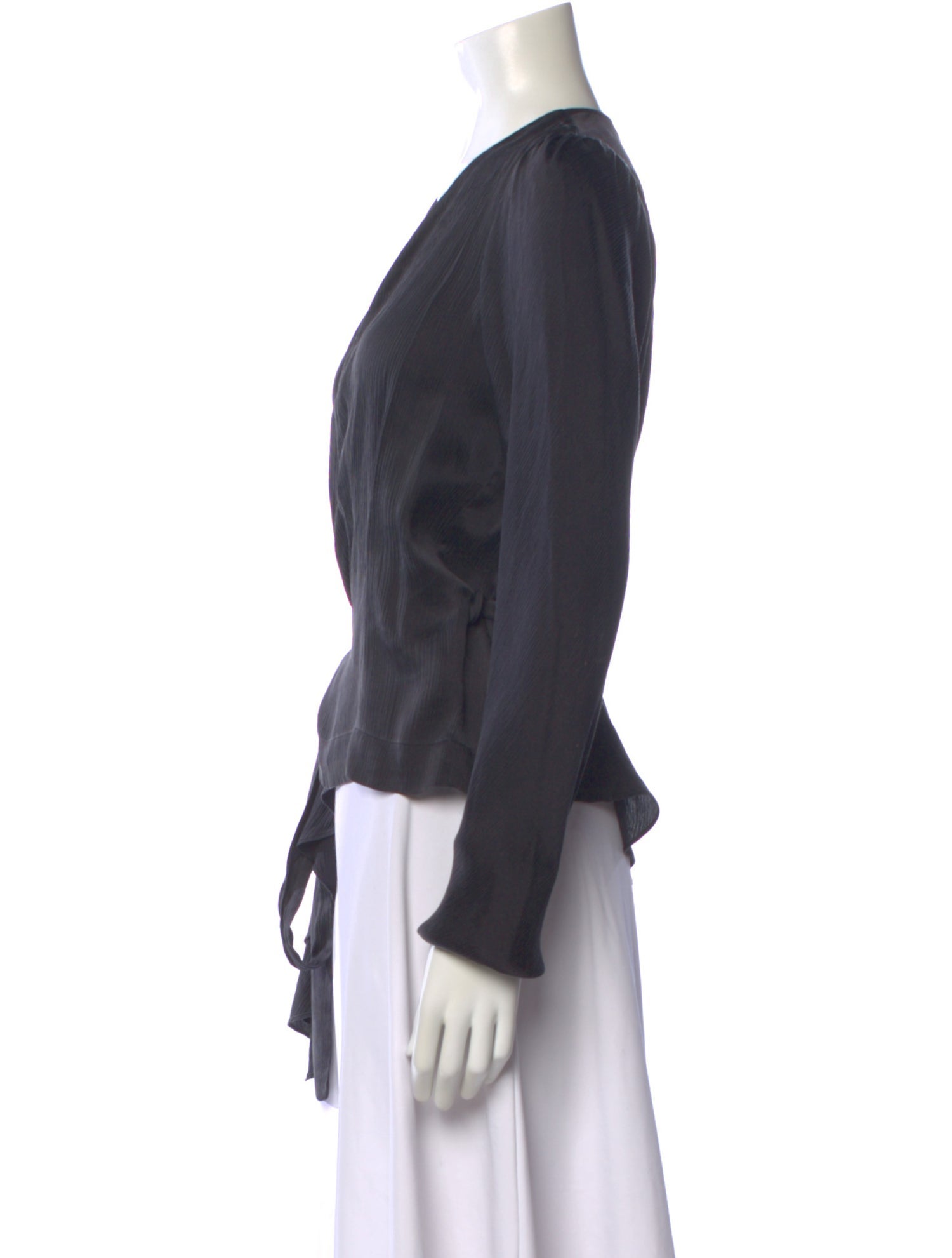 KES Silk V-Neck Blouse