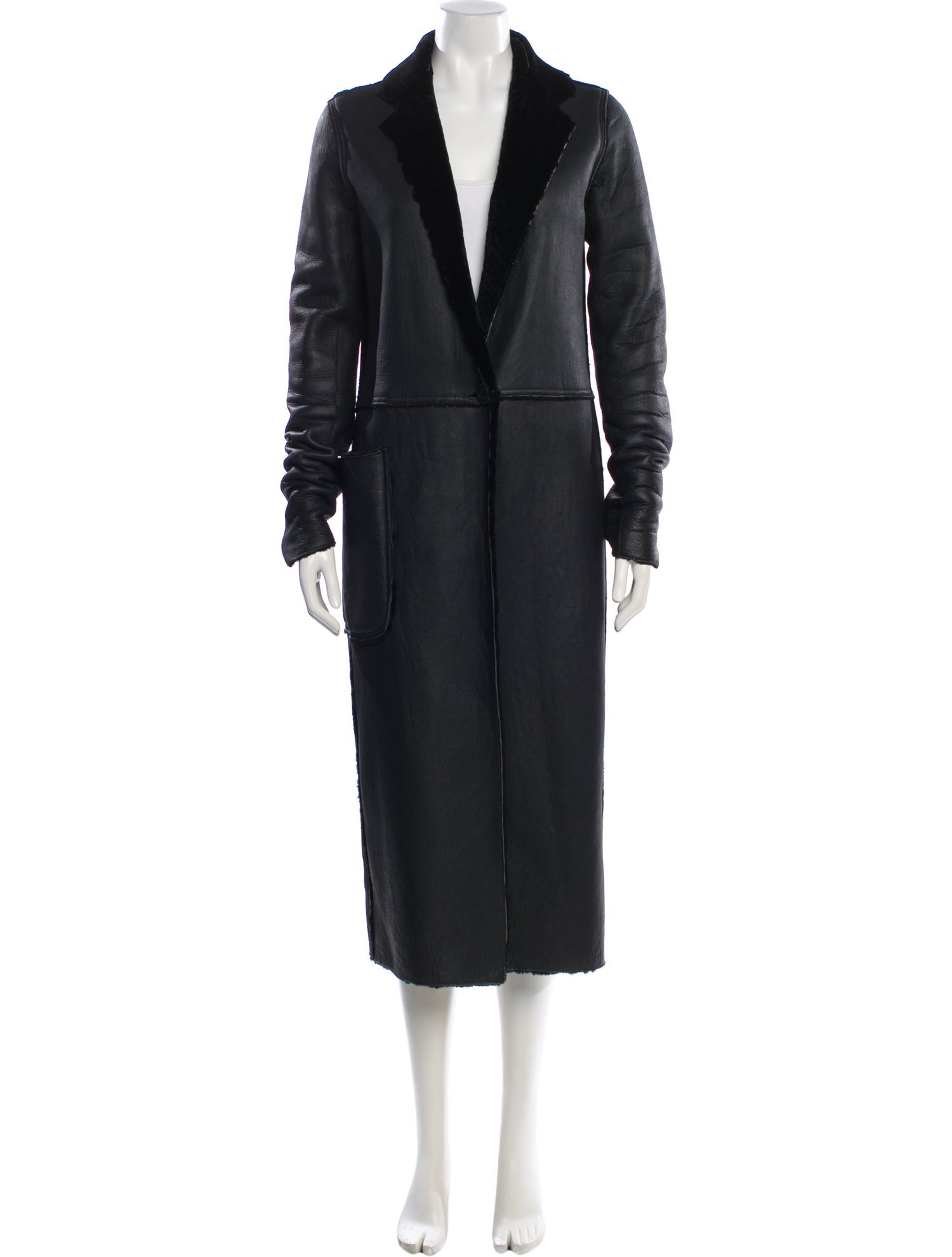 KES Shearling Faux Fur Coat