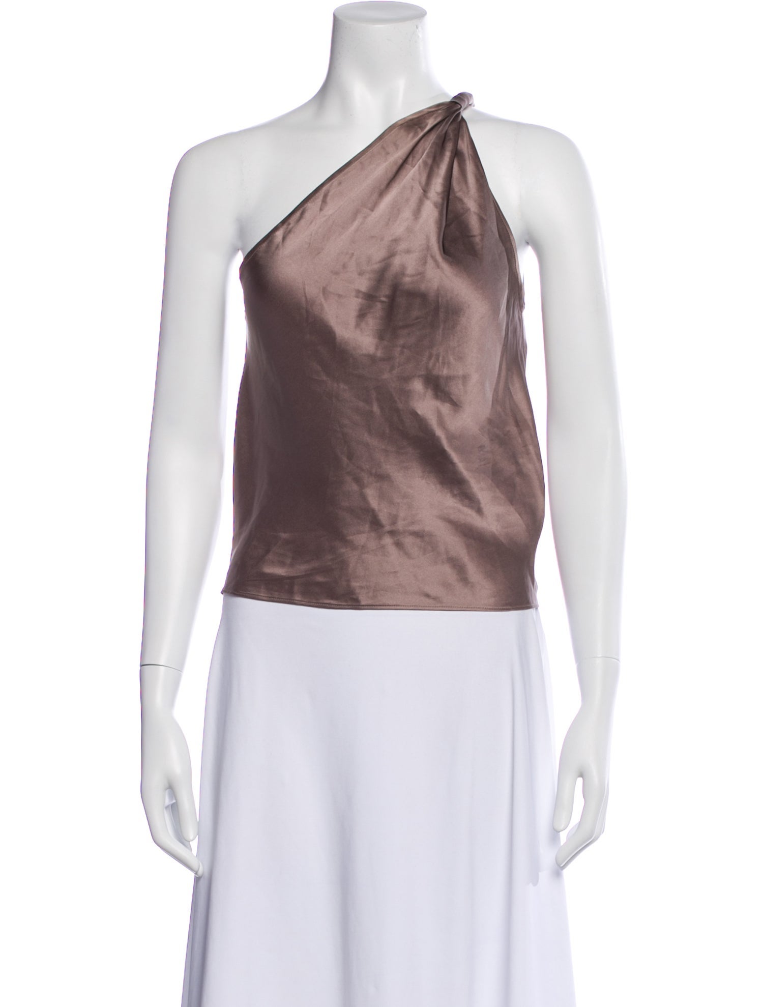 KES Silk One-Shoulder Top