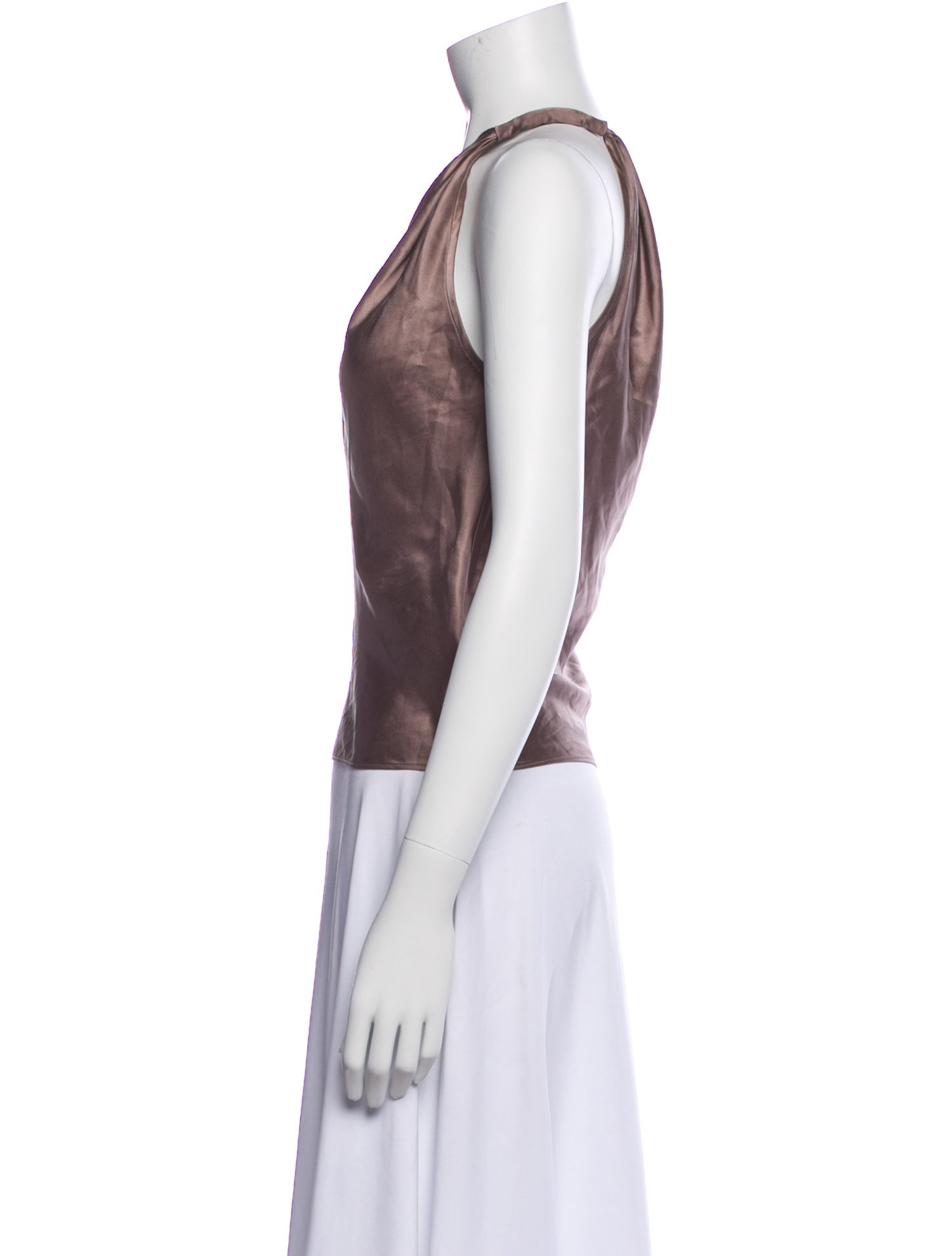 KES Silk One-Shoulder Top