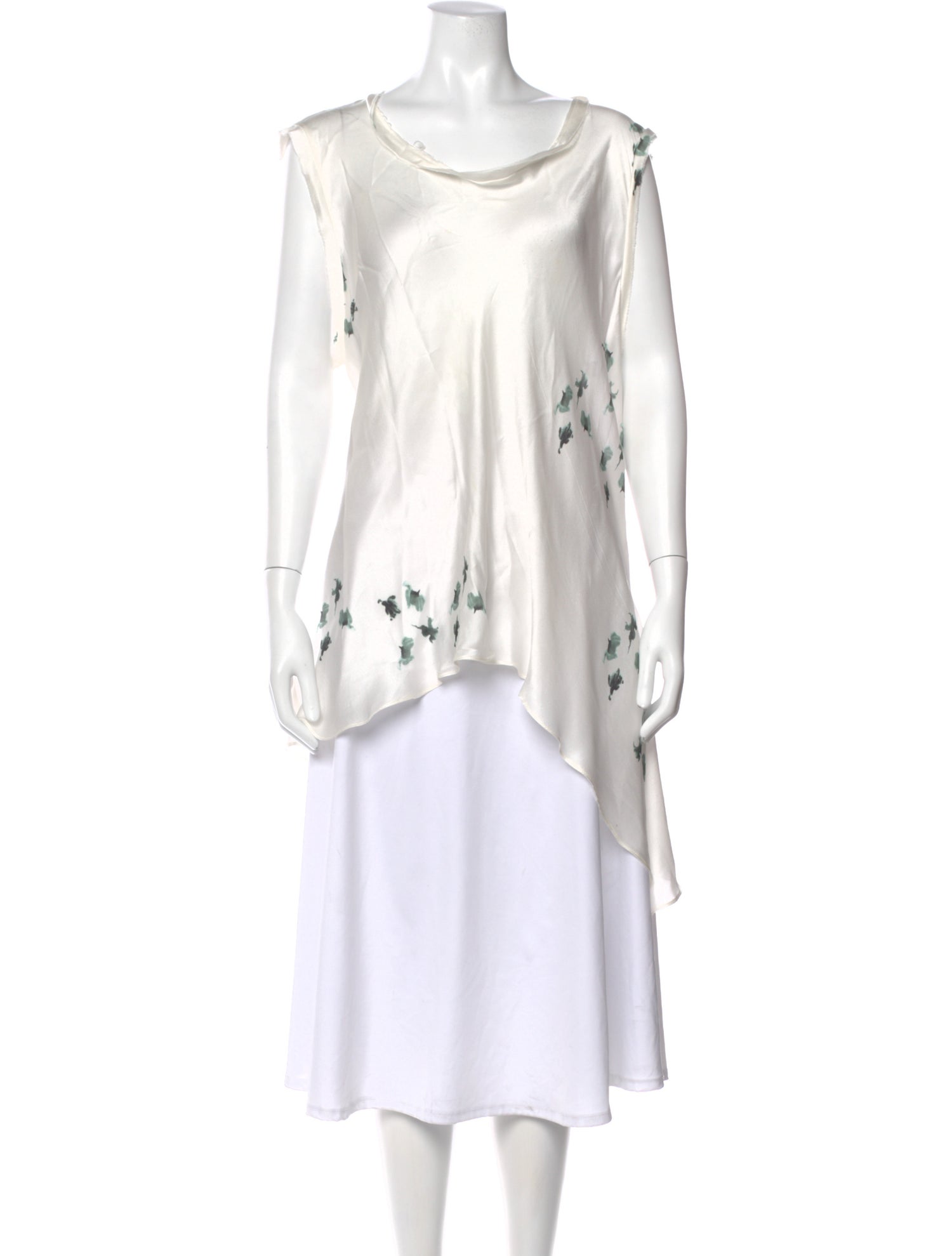 KES Silk Floral Print Top