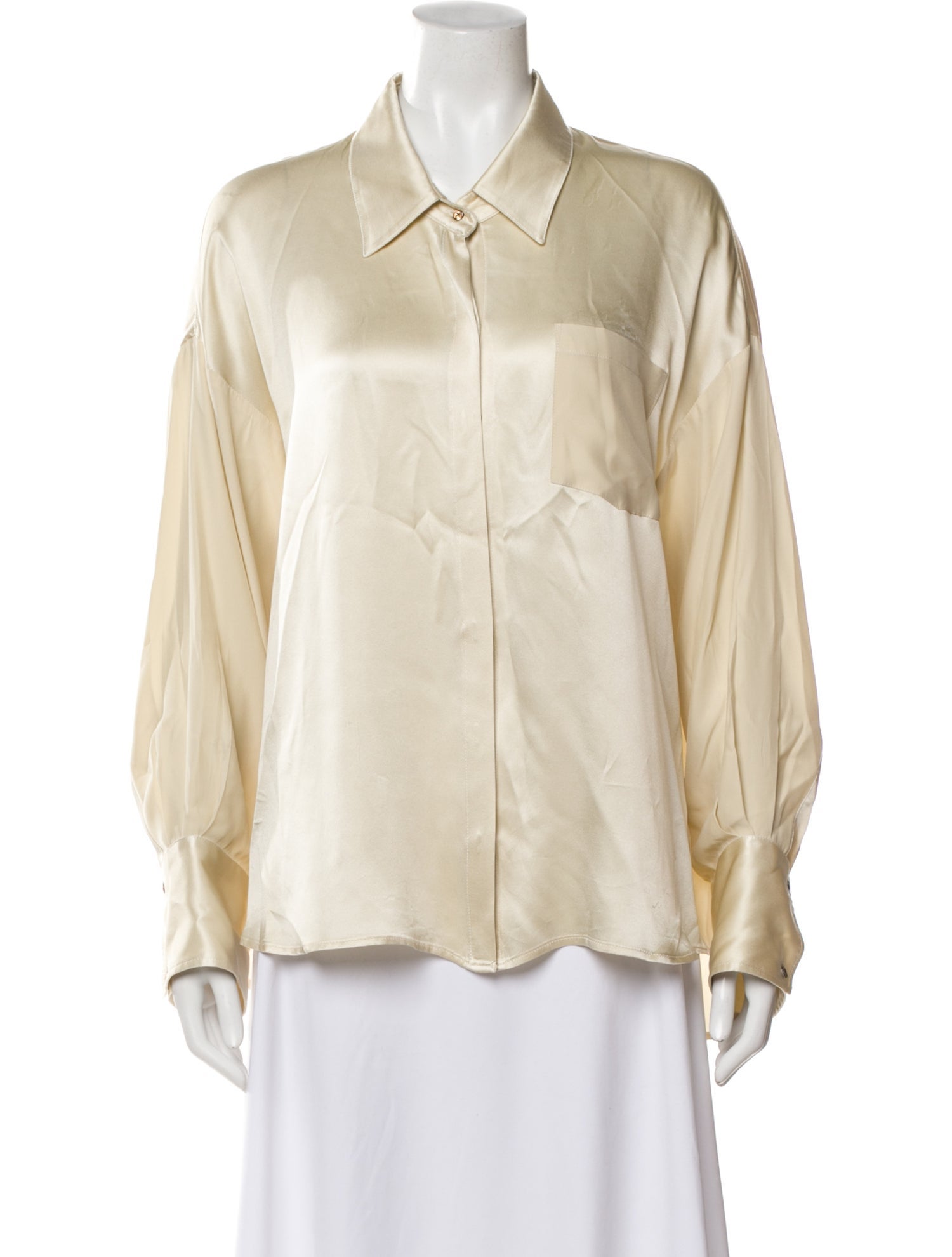 KES Silk Long Sleeve Blouse