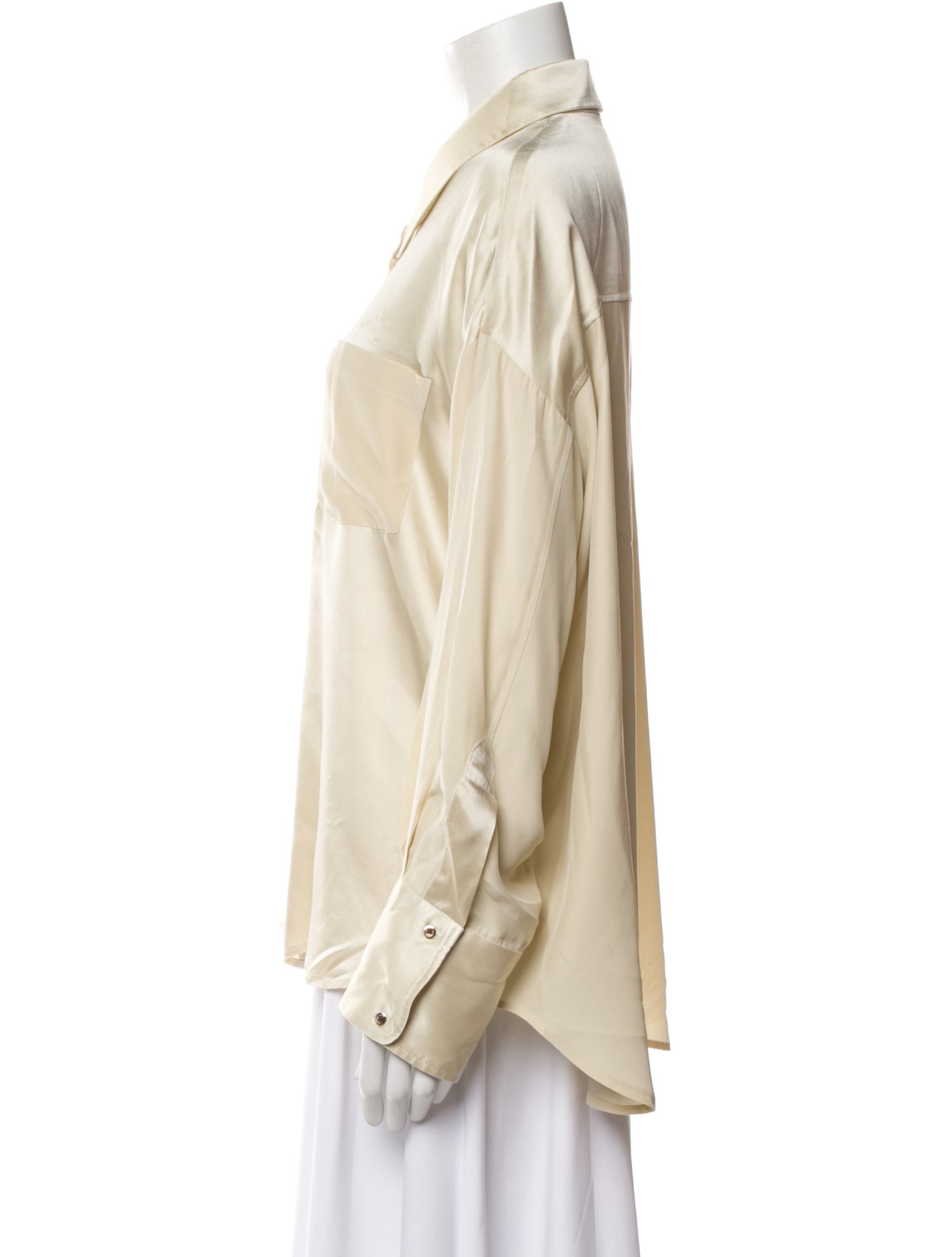 KES Silk Long Sleeve Blouse