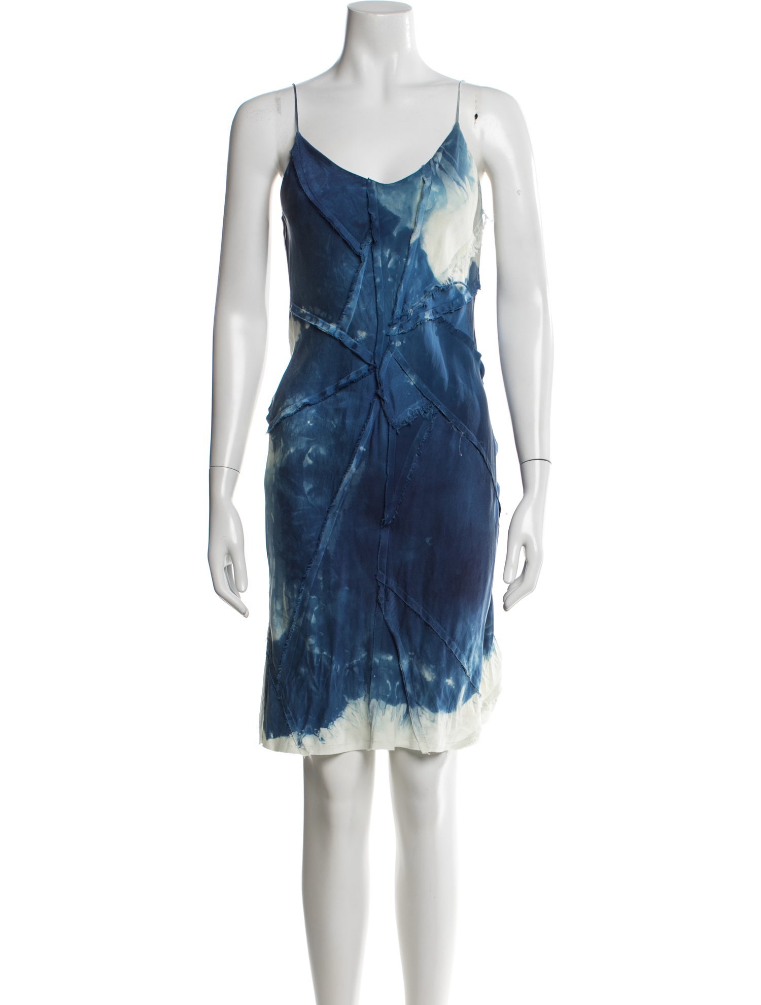 KES Tie-Dye Print Knee-Length Dress