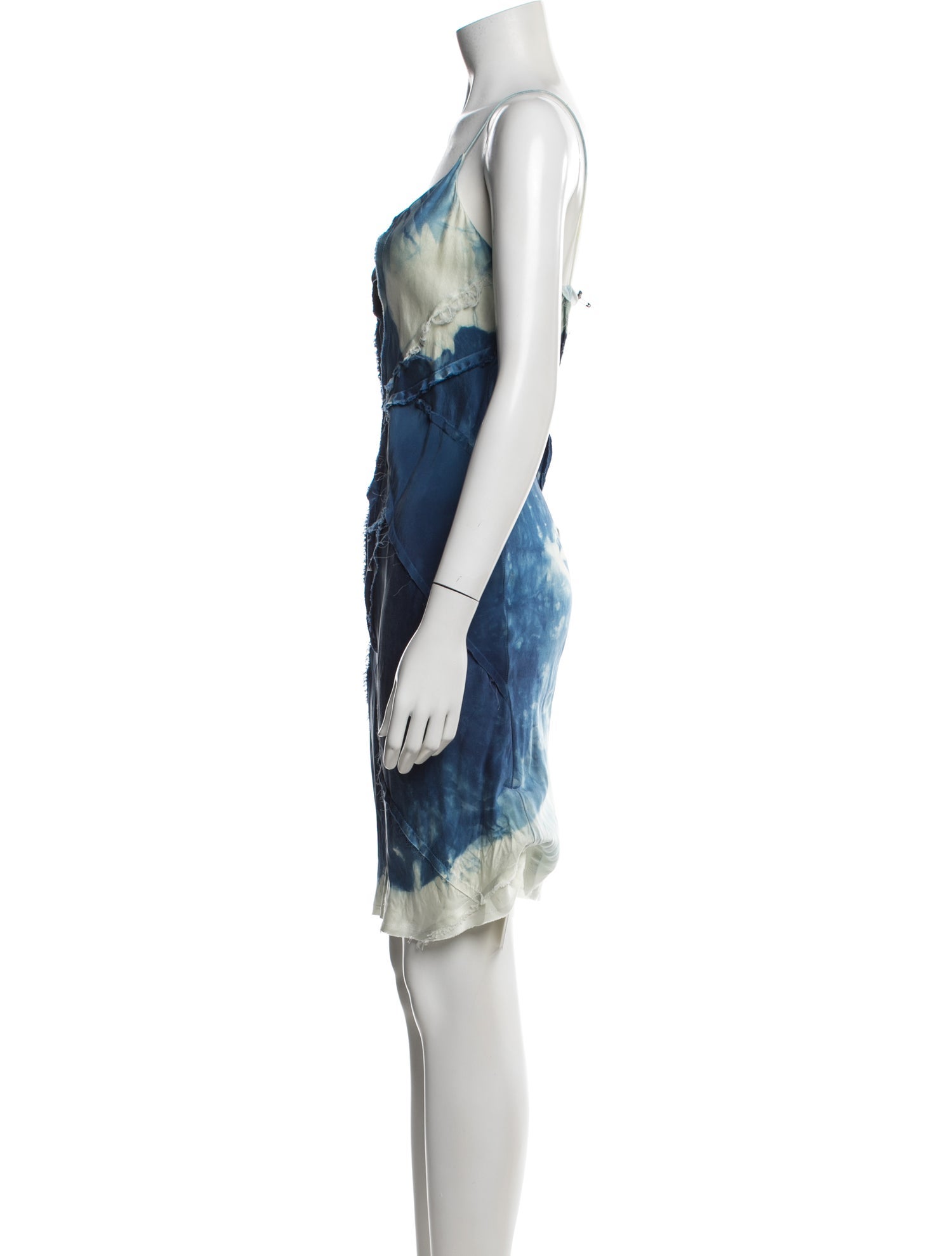KES Tie-Dye Print Knee-Length Dress