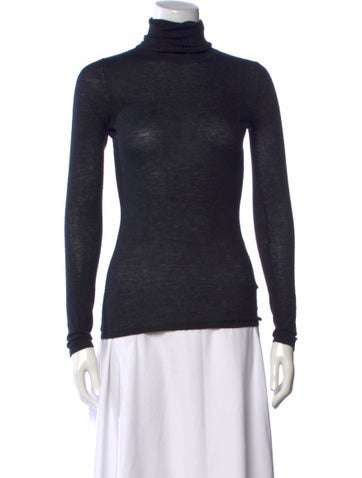 Pre-owned Kes Cashmere Turtleneck Sweater In Blue