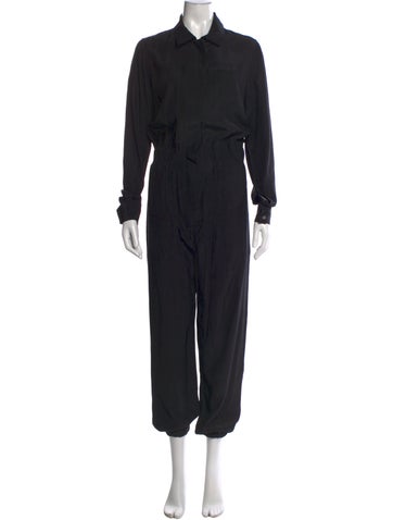 Pre-owned Kes Silk Jumpsuit In Black