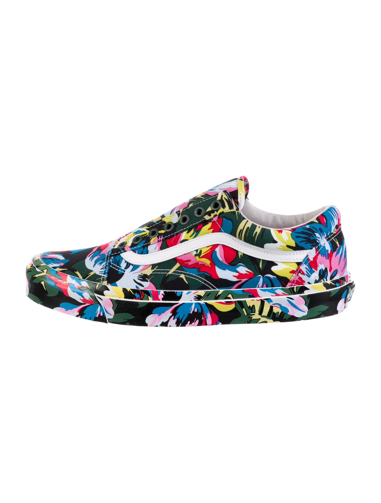 Kenzo x Vans Canvas Floral Print Athletic Sneakers