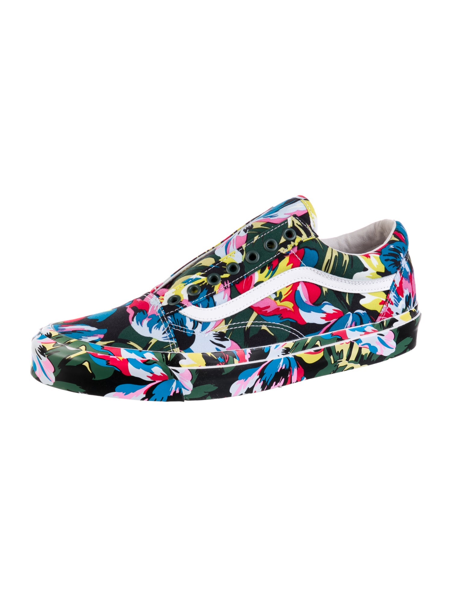 Kenzo x Vans Canvas Floral Print Athletic Sneakers