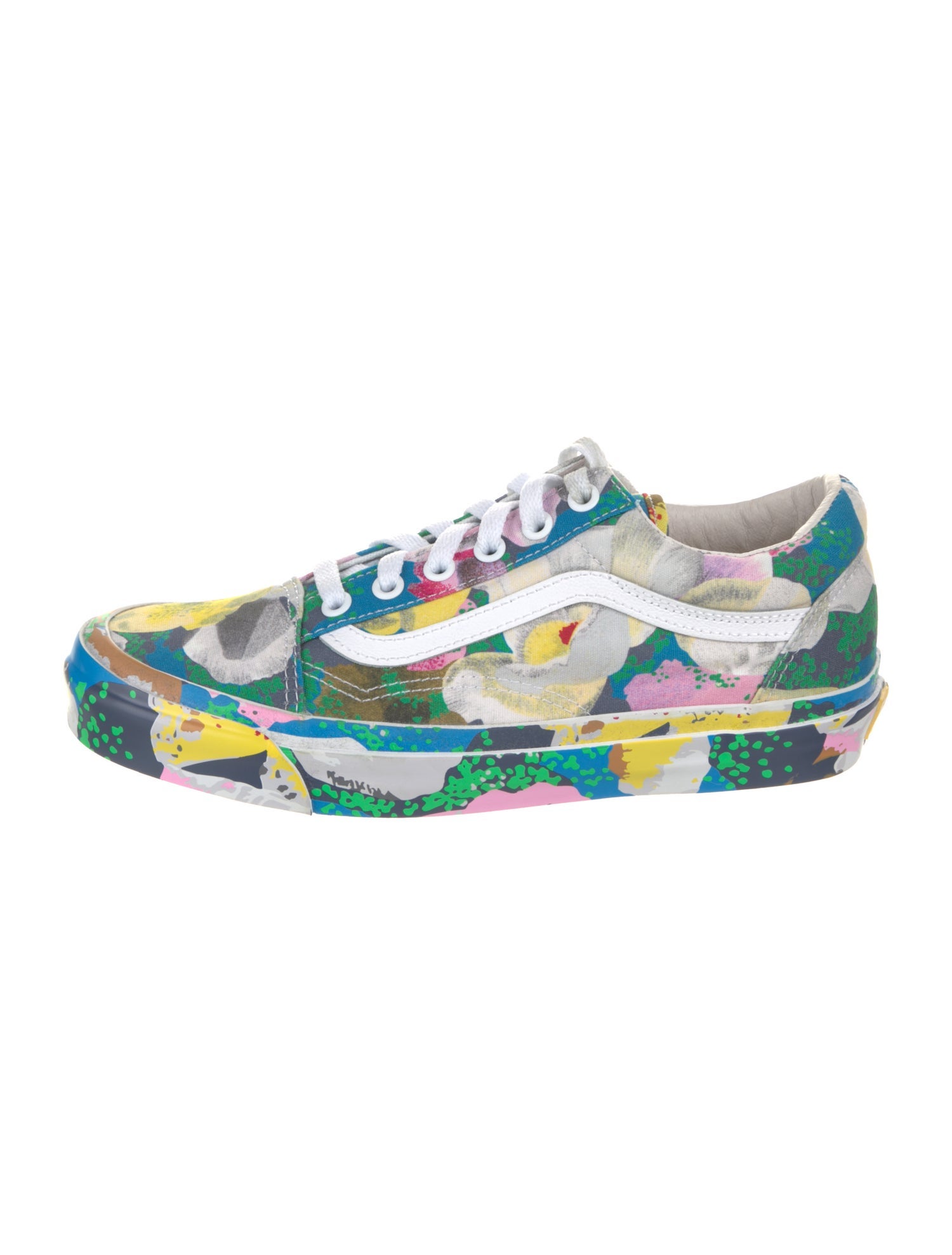 Kenzo x Vans Canvas Printed Sneakers