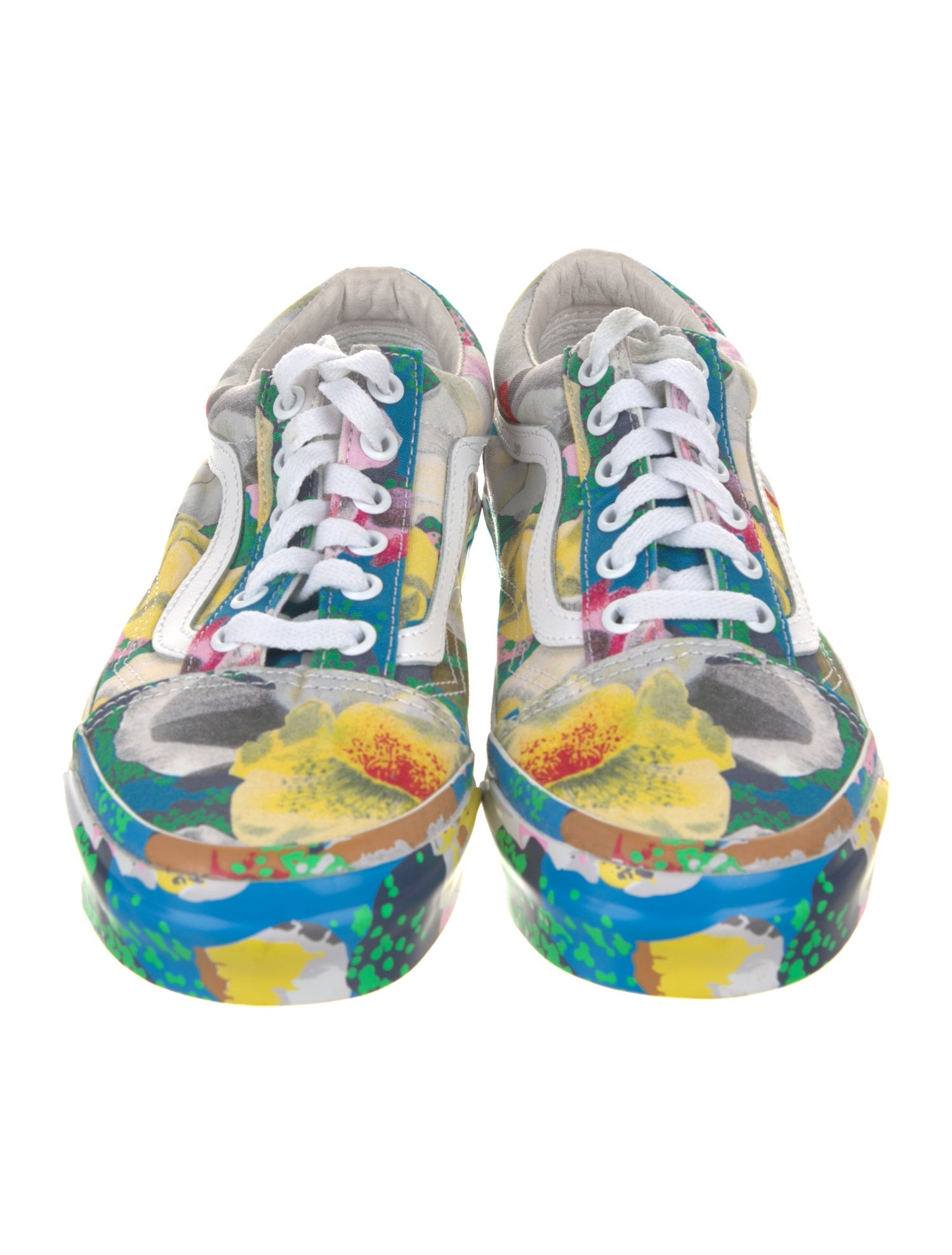 Kenzo x Vans Canvas Printed Sneakers