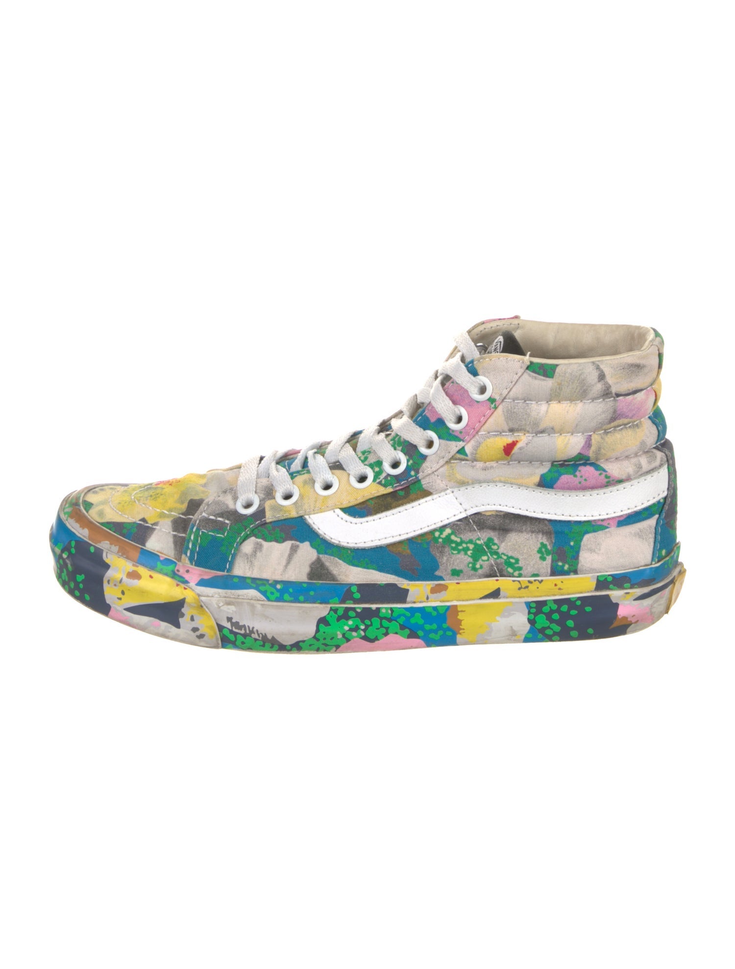 Kenzo x Vans Canvas Printed Sneakers
