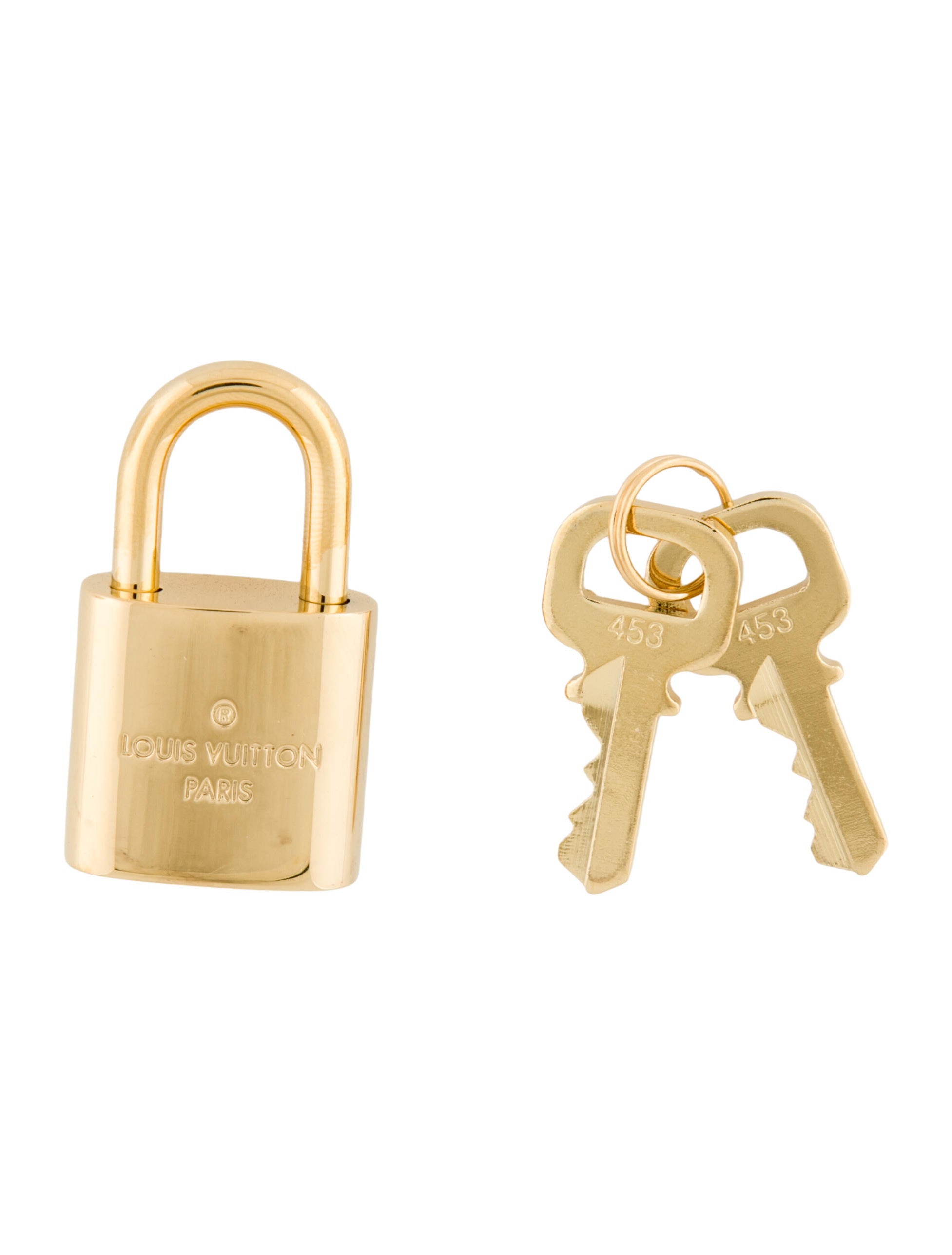 Louis Vuitton Brass Padlock w/ Keys