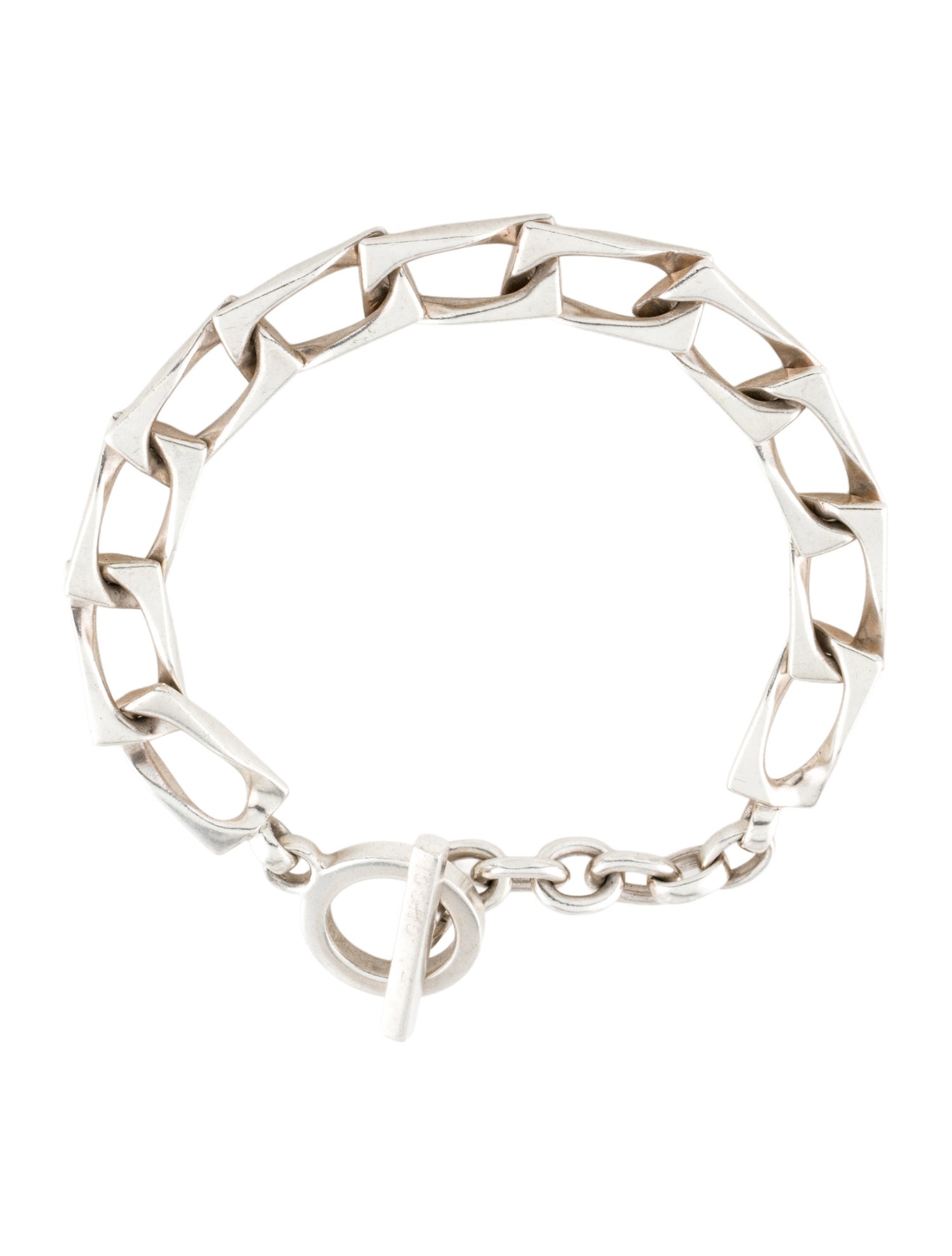 Gucci Vintage Square Link Toggle Bracelet
