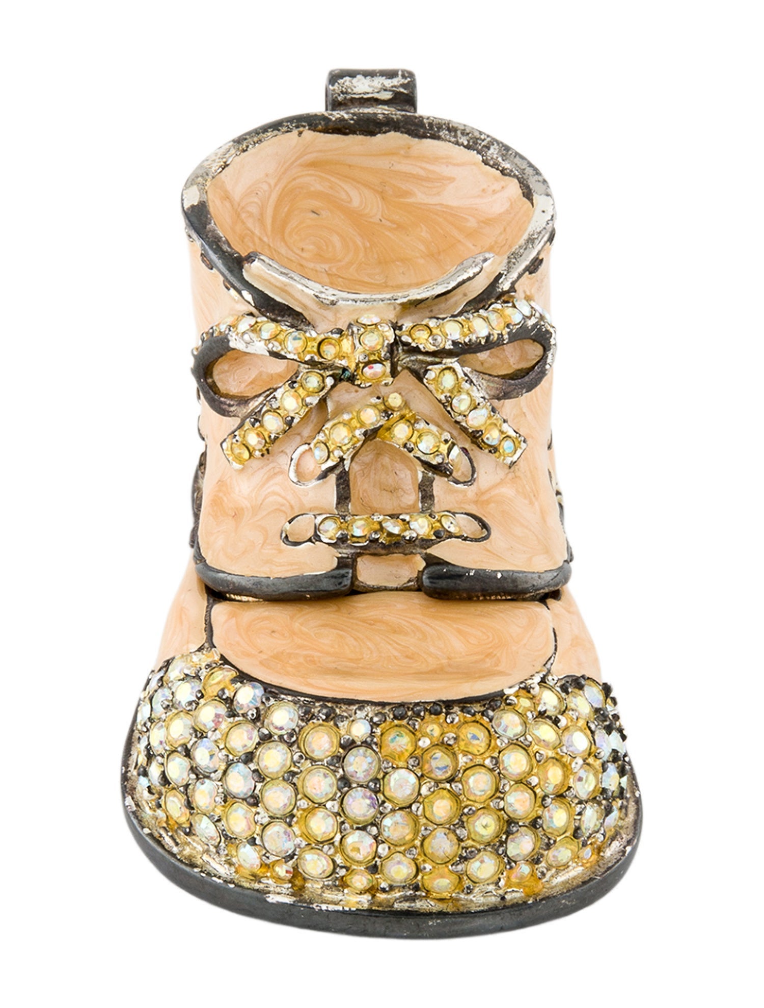 Jay Strongwater Embellished Metal Pill Case w/Tags