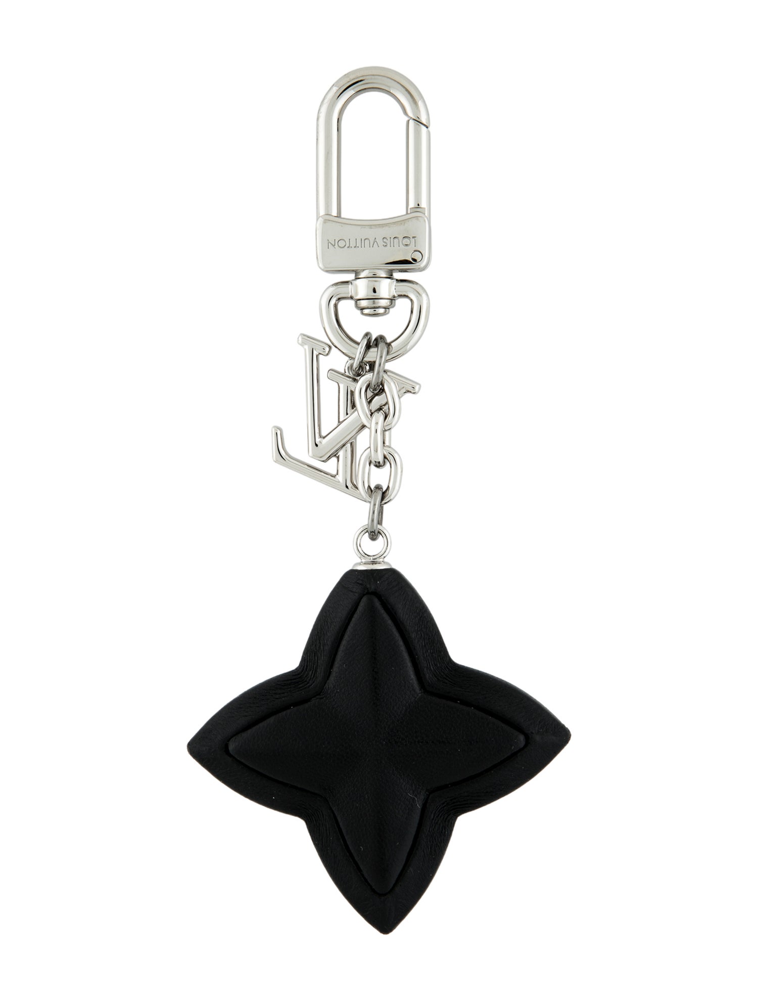 Louis Vuitton Leather Flower Keychain