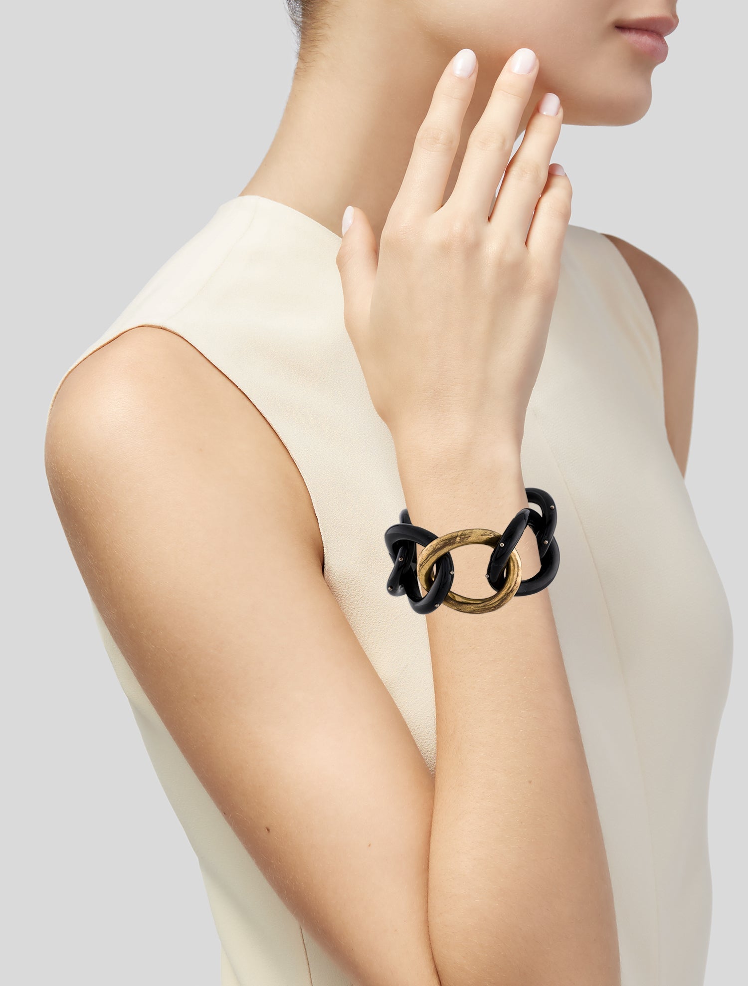 Kara by Kara Ross Resin Link Bracelet