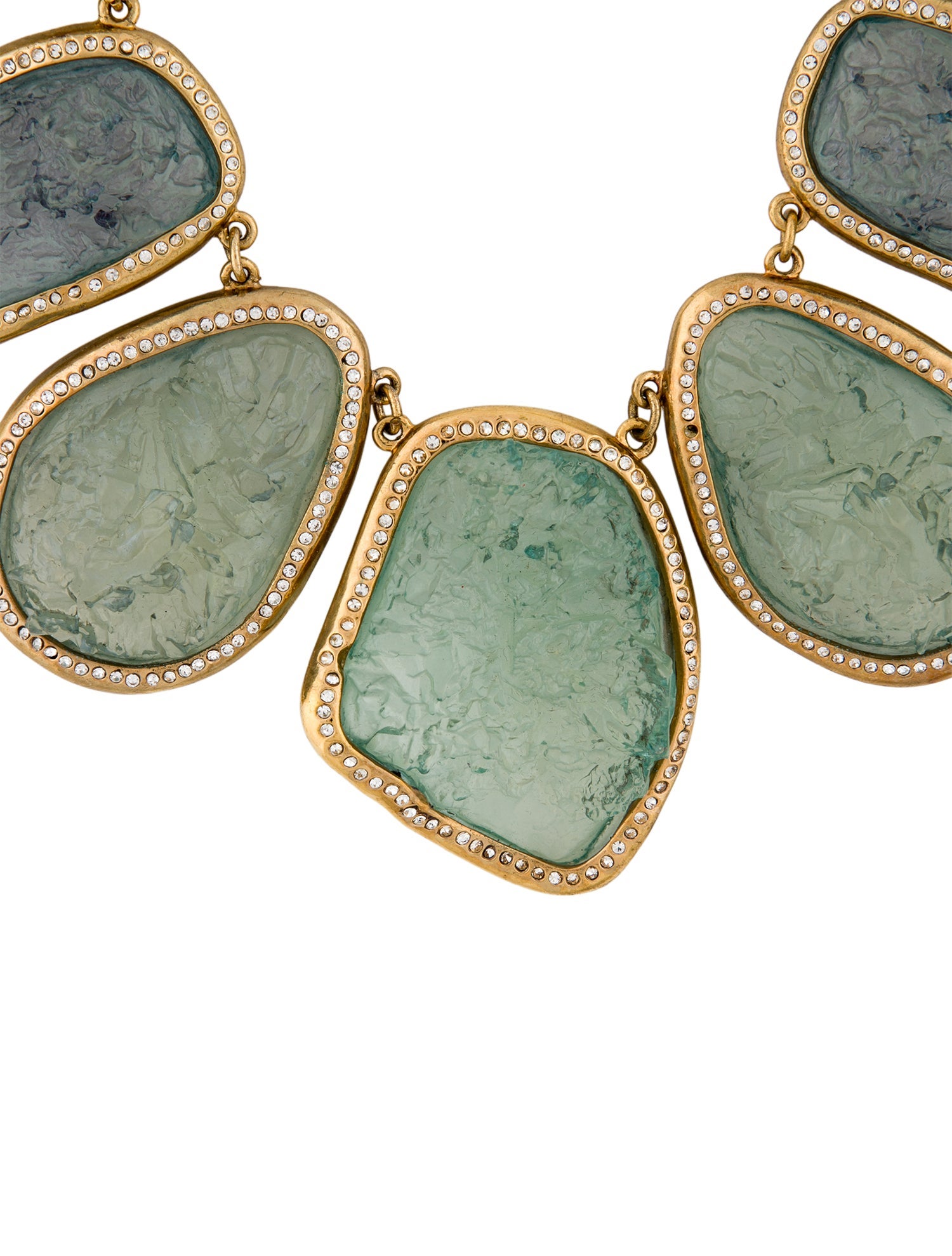 Kara by Kara Ross Resin & Crystal Collar Necklace