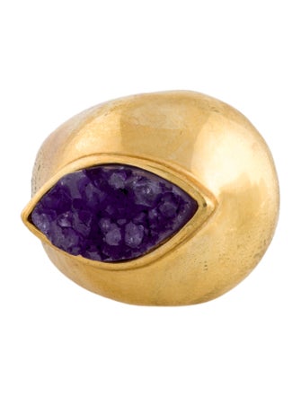 Kara by Kara Ross Purple Stone Cocktail Ring