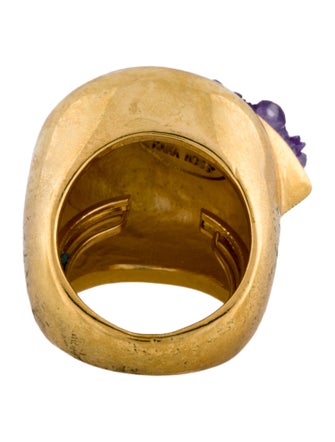 Kara by Kara Ross Purple Stone Cocktail Ring
