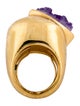 Kara by Kara Ross Purple Stone Cocktail Ring