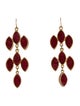 Kara by Kara Ross Red Stone Chandelier Drop Earrings