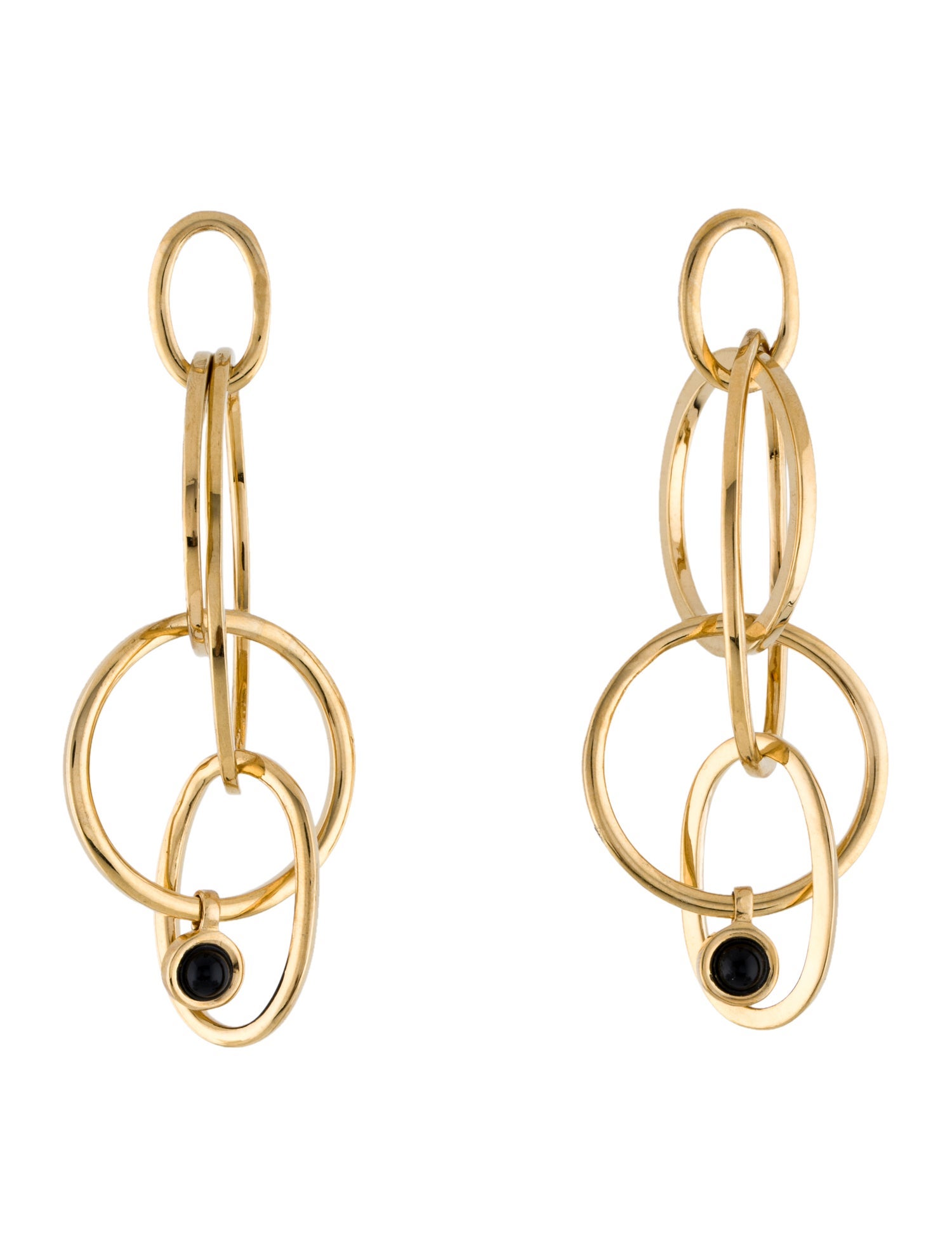 Kara by Kara Ross Oval Interlocking Drop Earrings