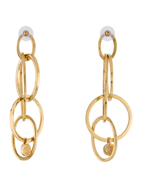 Kara by Kara Ross Oval Interlocking Drop Earrings