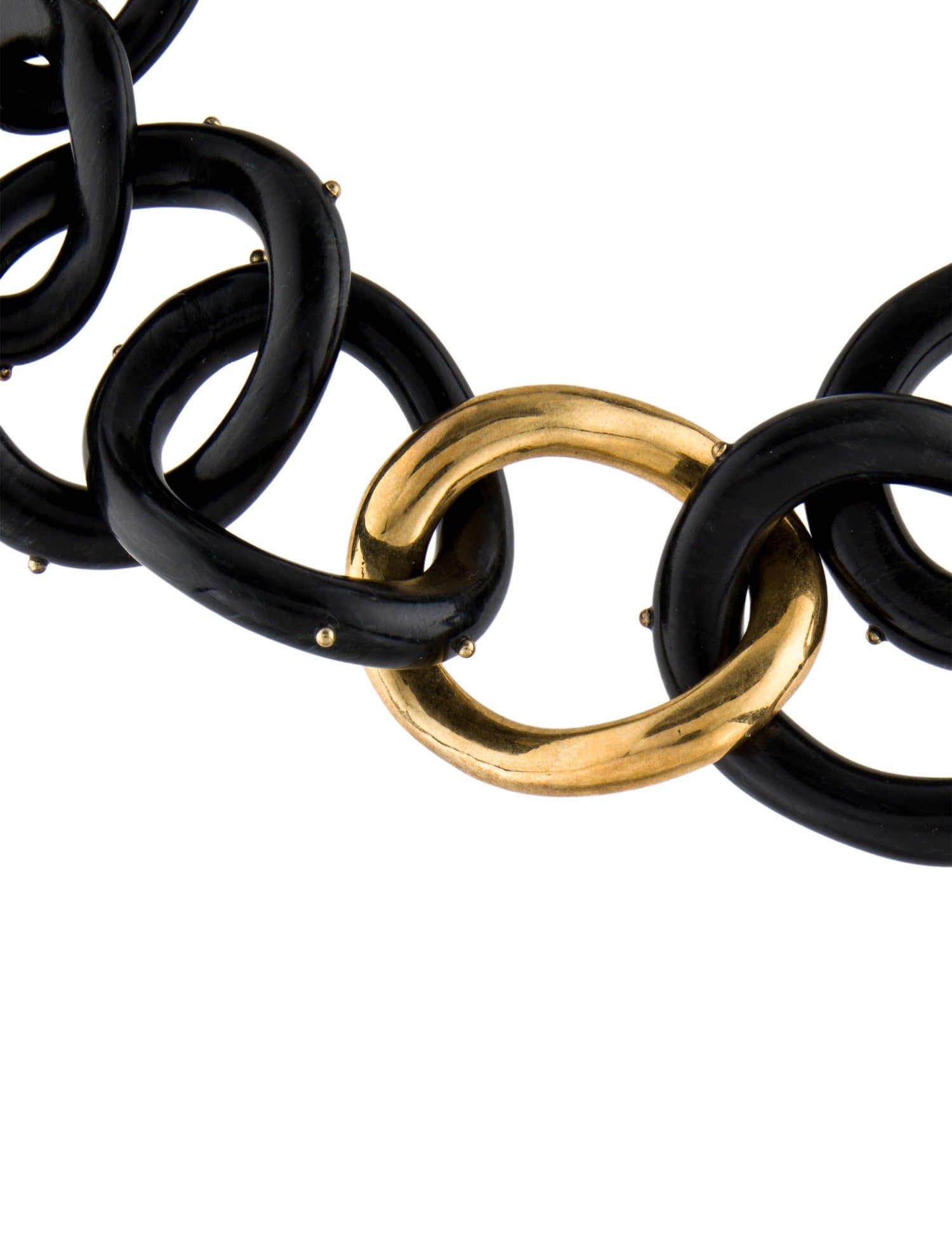 Kara by Kara Ross Resin Oval Link Chain Collar Necklace w/ Tags