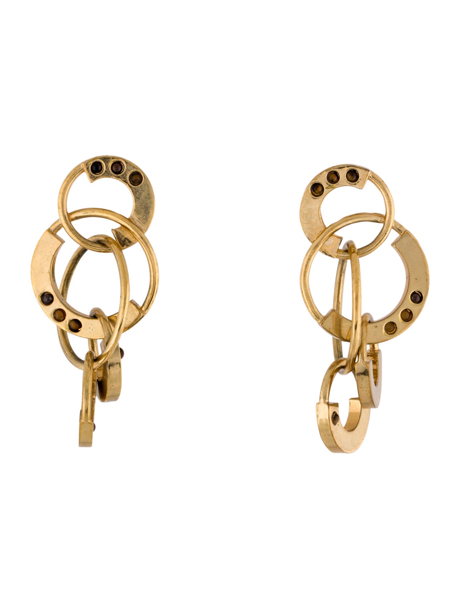 Kara by Kara Ross Stone Eclipse Drop Earrings