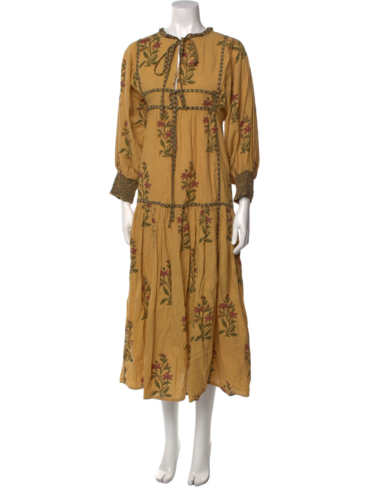 Kinga Csilla Floral Print Midi Length Dress