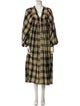 Kinga Csilla Plaid Print Long Dress