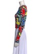 Keith Haring x Alice + Olivia Printed Scoop Neck Crop Top