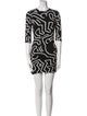 Keith Haring x Alice + Olivia Printed Midi Length Dress
