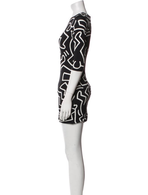 Keith Haring x Alice + Olivia Printed Midi Length Dress