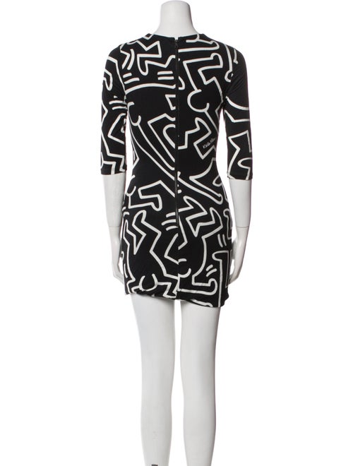 Keith Haring x Alice + Olivia Printed Midi Length Dress