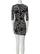 Keith Haring x Alice + Olivia Printed Midi Length Dress