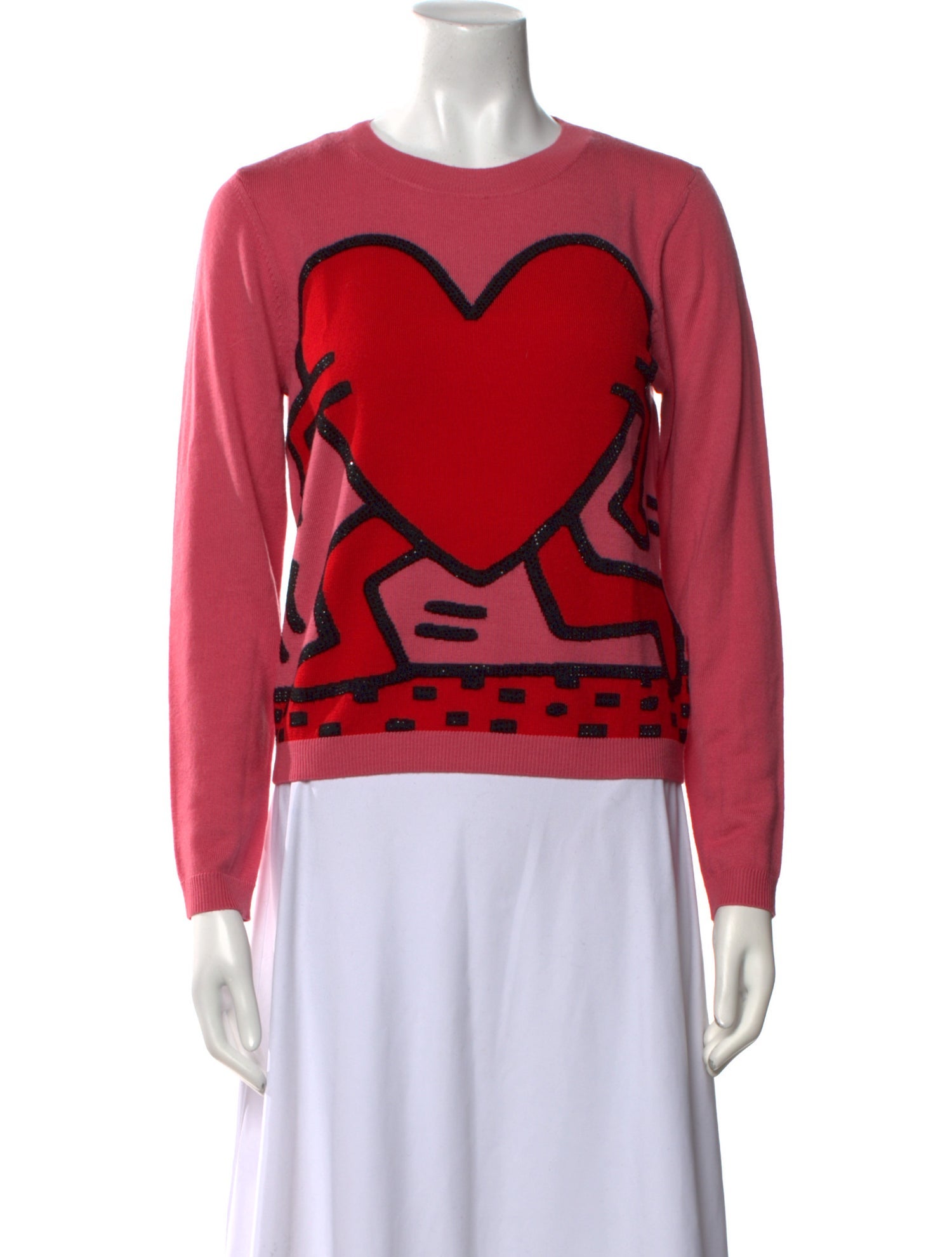 Keith Haring x Alice + Olivia Wool Printed Sweater w/ Tags