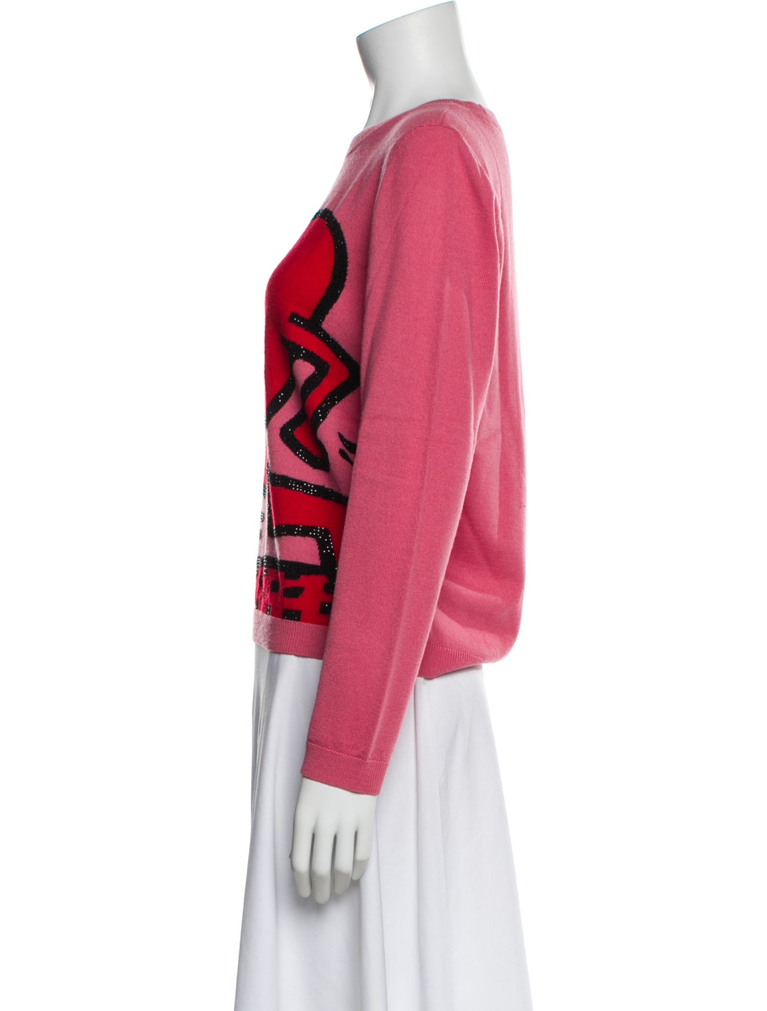 Keith Haring x Alice + Olivia Wool Printed Sweater
