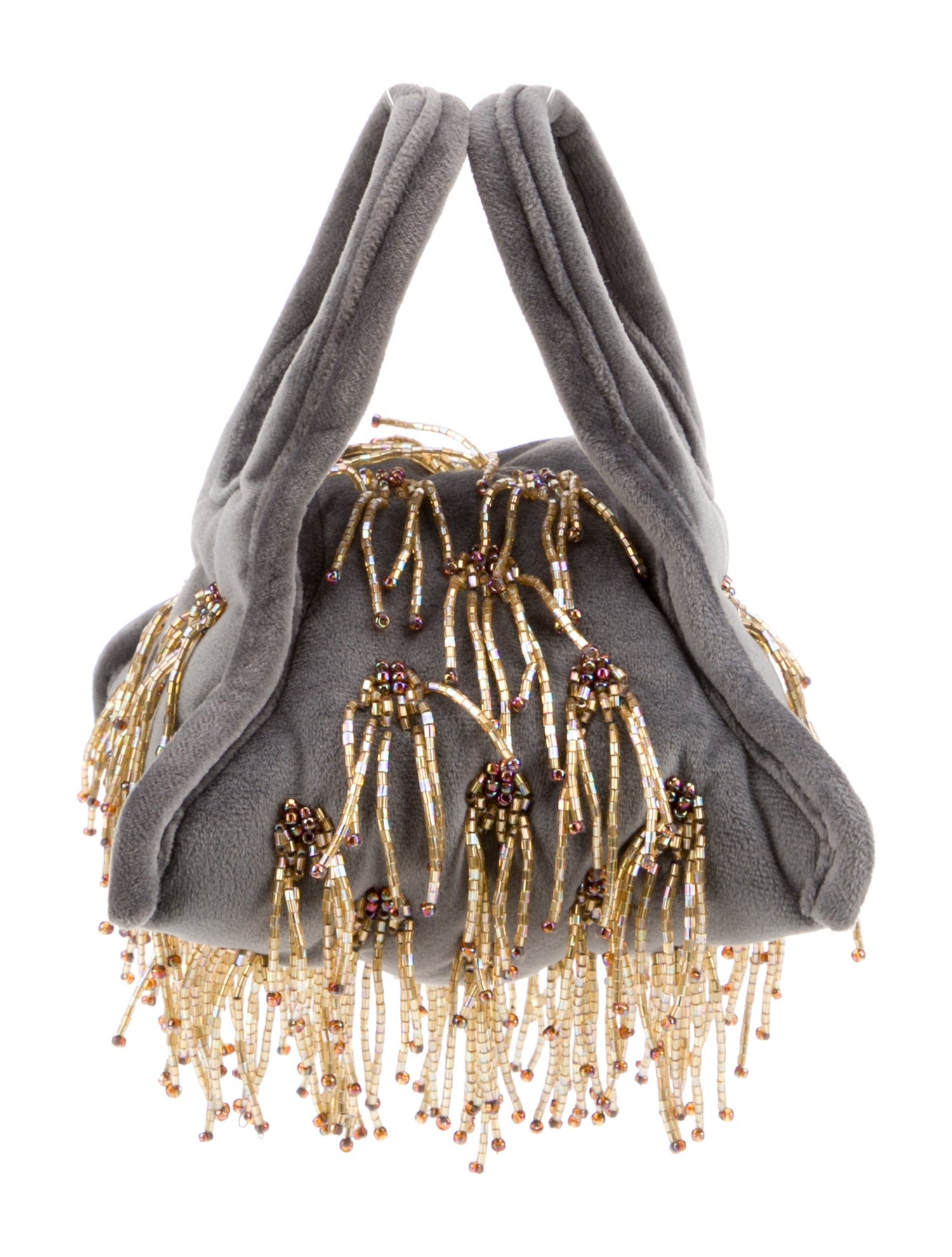 Khaore Velvet Top Handle Bag