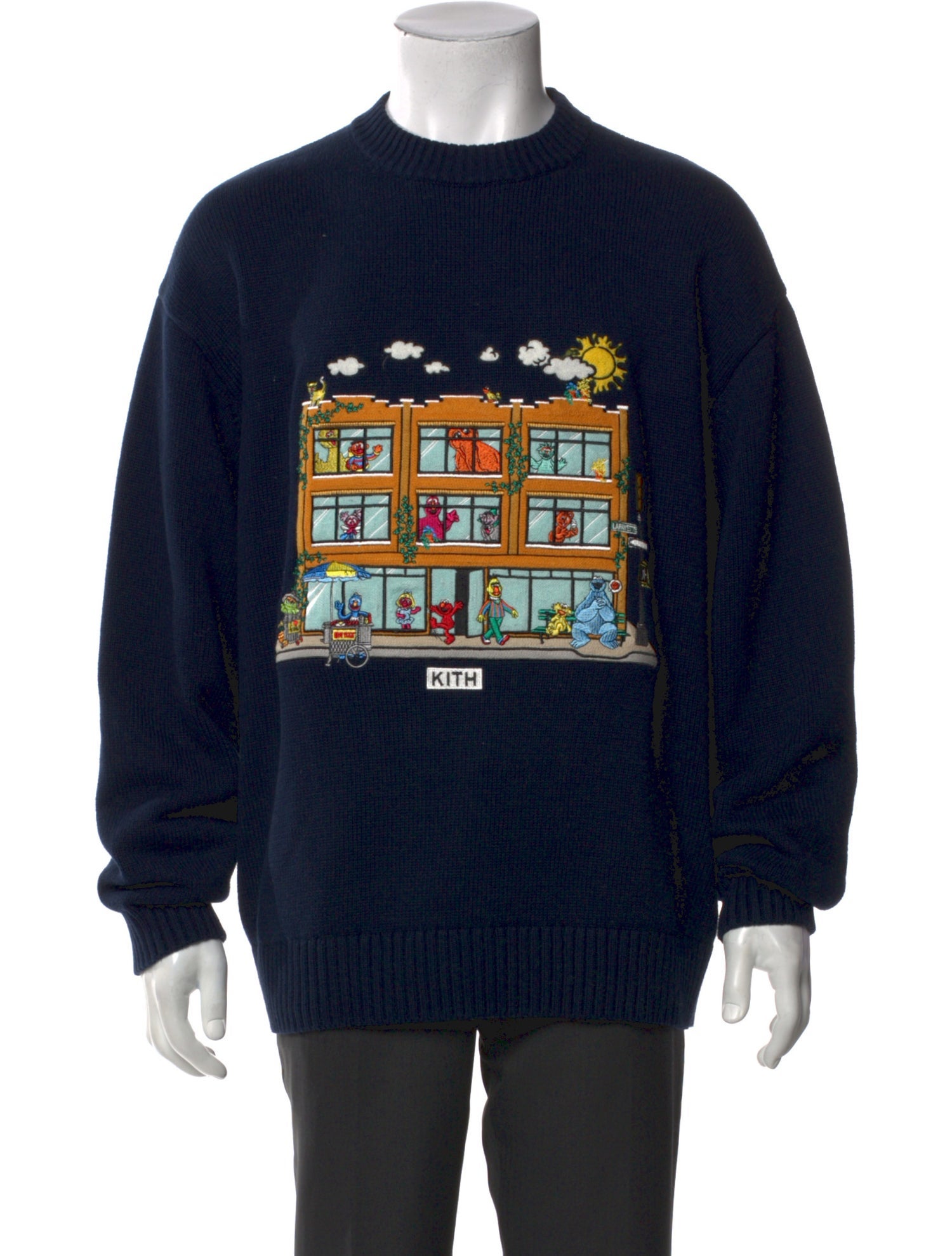 KITH x Sesame Street Graphic Print Crew Neck Pullover