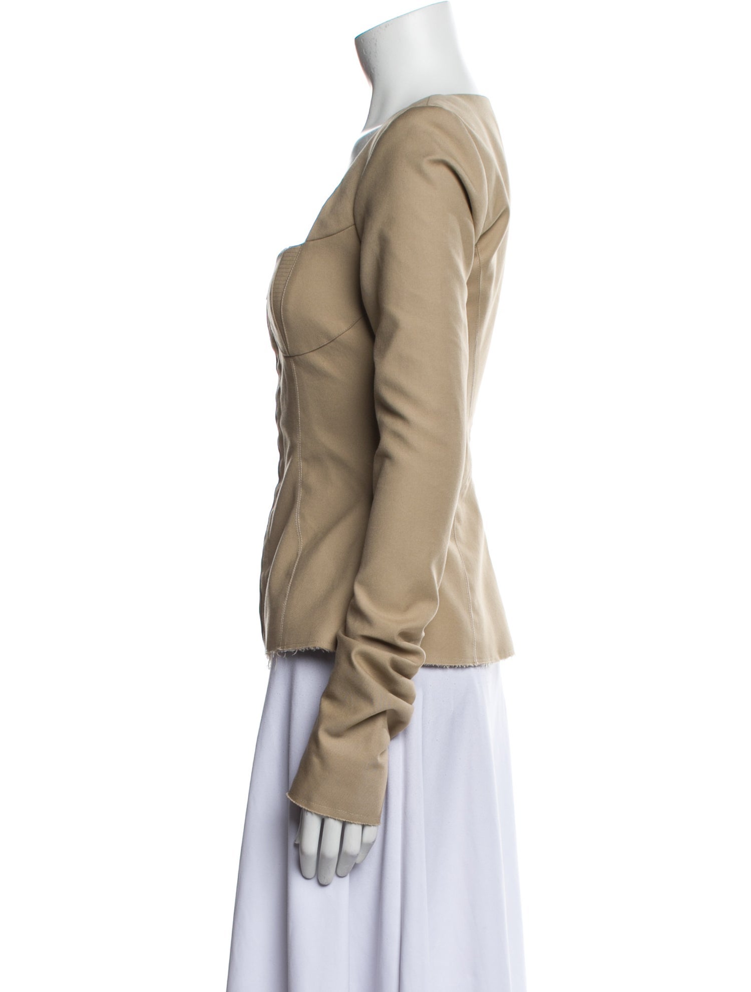 KHY Square Neckline Long Sleeve Blouse