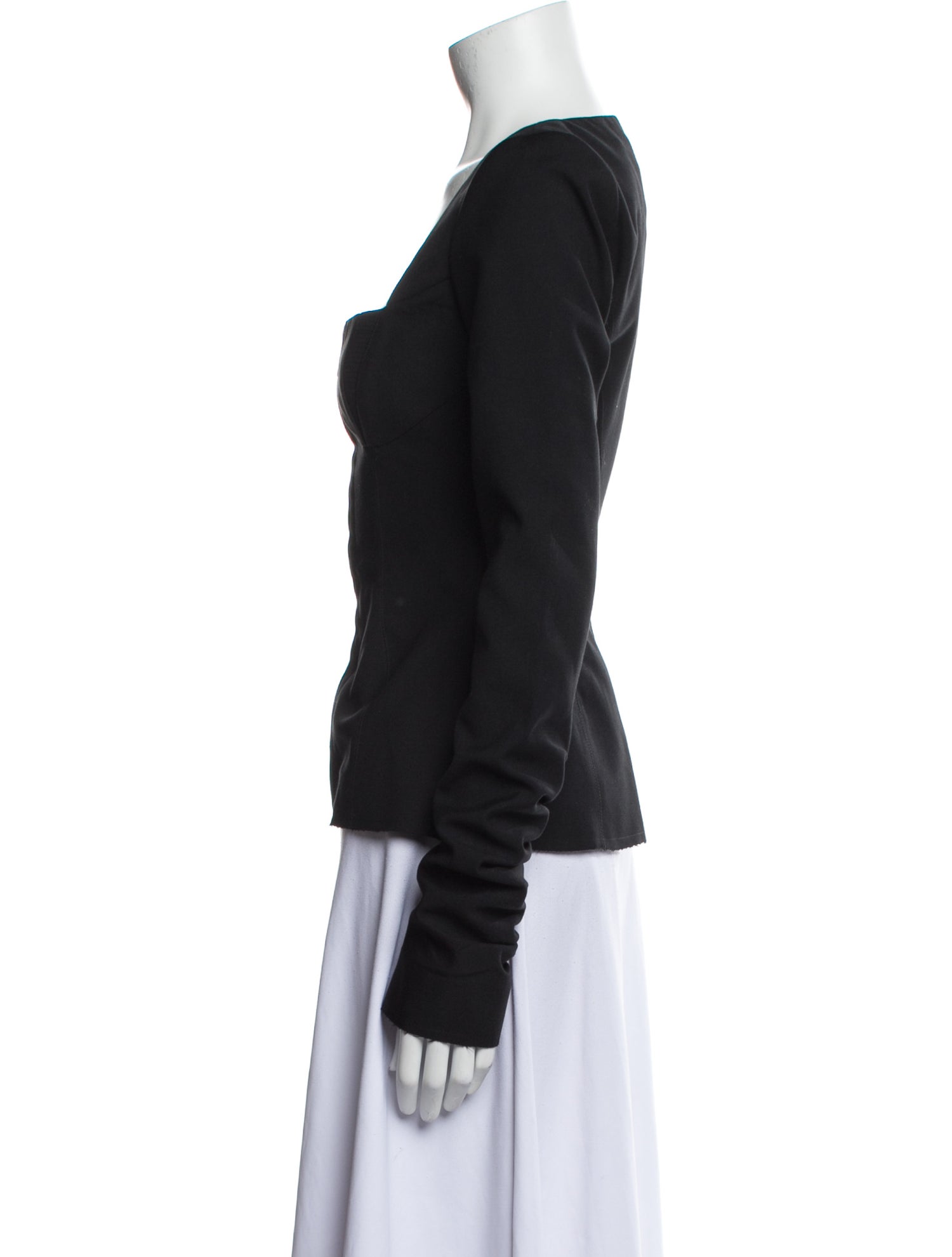 KHY Wool Square Neckline Top w/ Tags