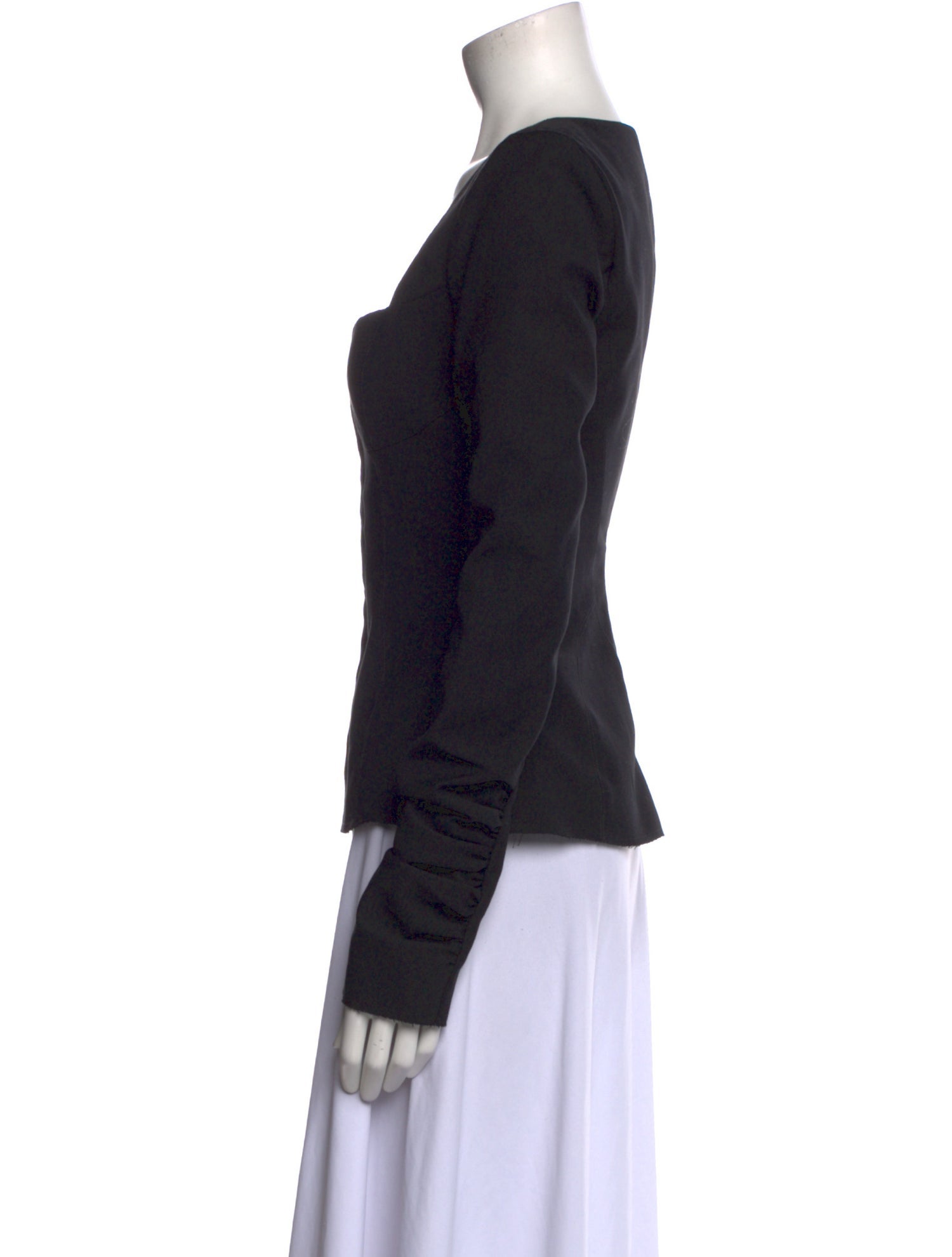 KHY Square Neckline Long Sleeve Top