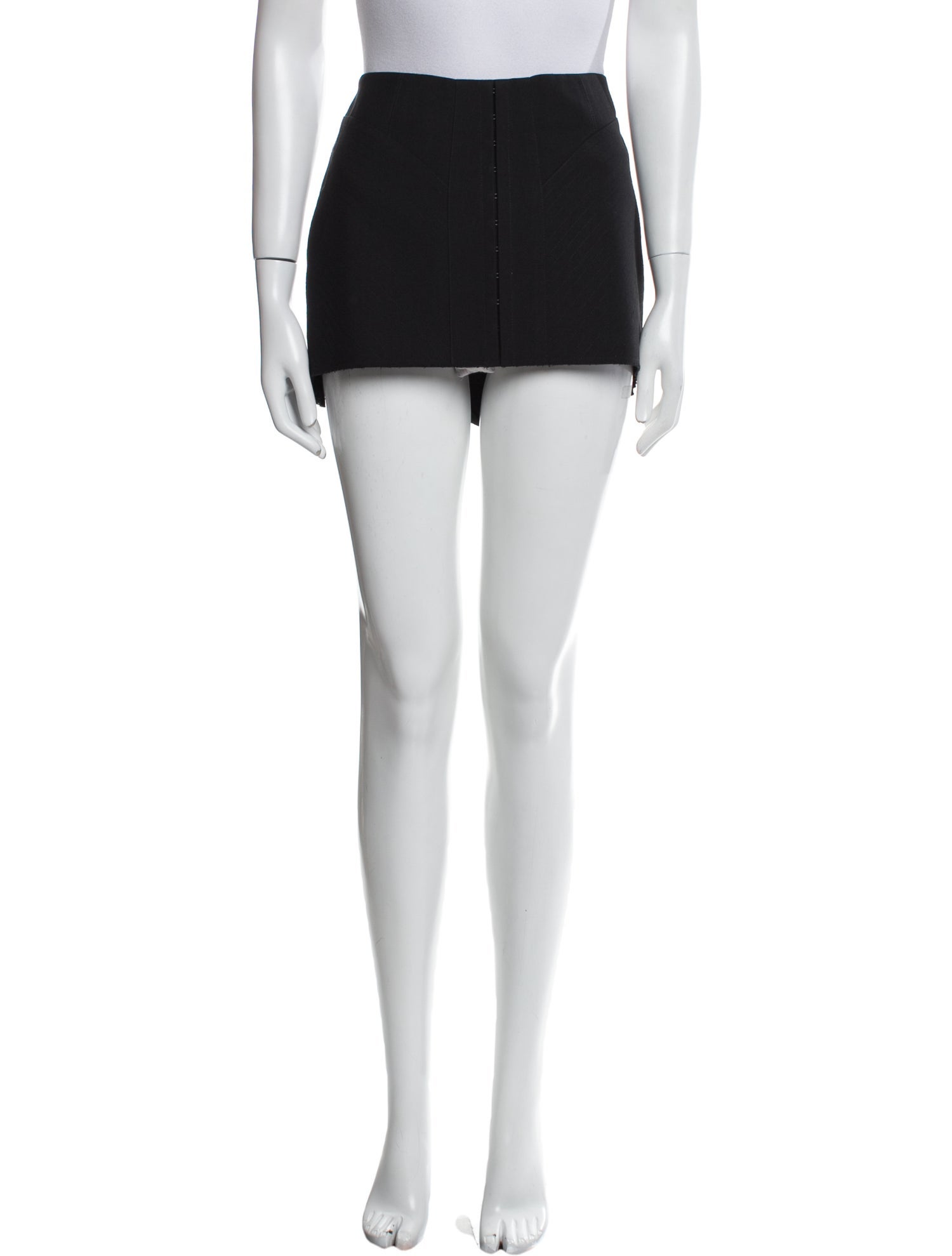KHY Raw-Edge Trim Mini Skirt