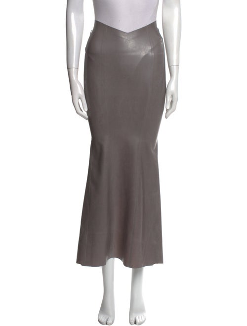 KHY Latex Midi Length Skirt