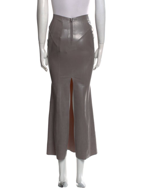 KHY Latex Midi Length Skirt